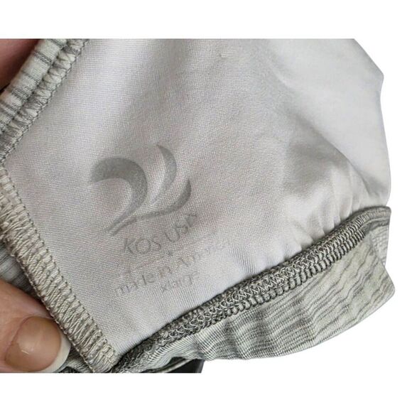 KOS USA Strappy Multilayered Athletic Yoga Tank Top Womens Size XL Gray - Picture 5 of 6